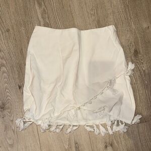 Vici Cream Mini Skirt